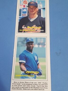 bo jackson promo uncut sheet stock / beckett
